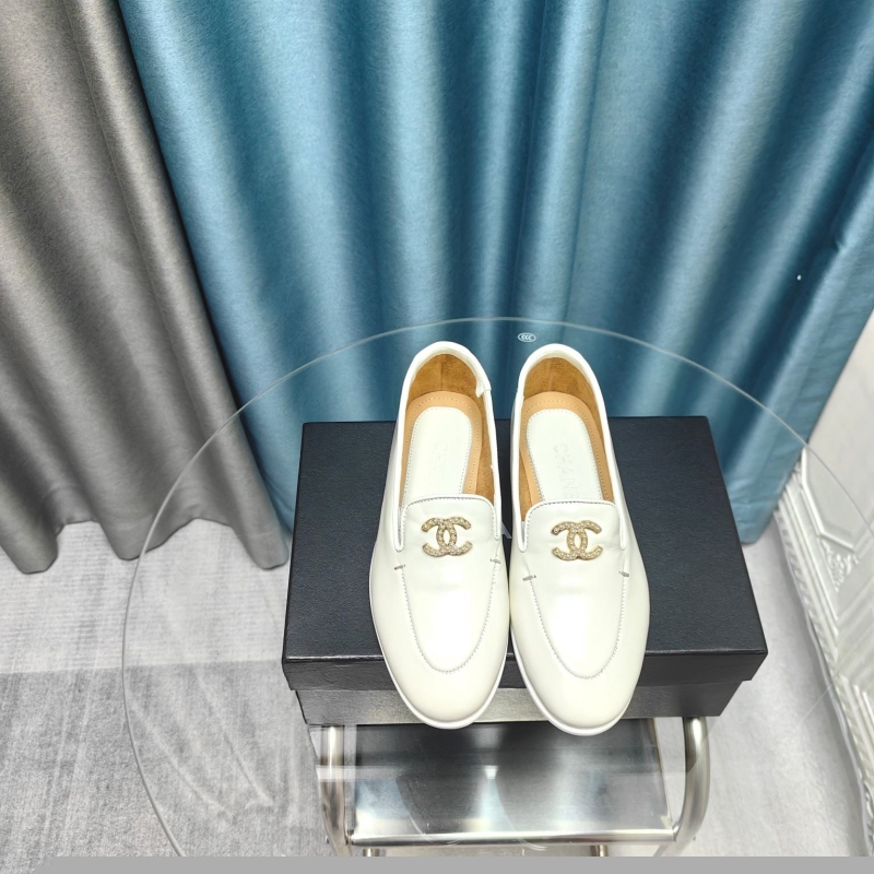 Ch*el leather shoes